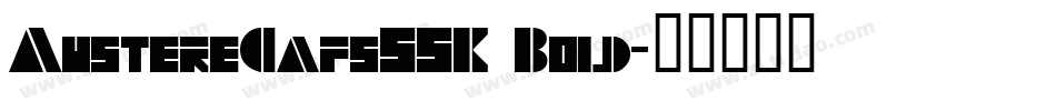AustereCapsSSK Bold字体转换